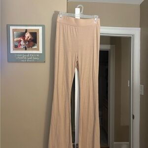 Women's Tan Flared Leggings